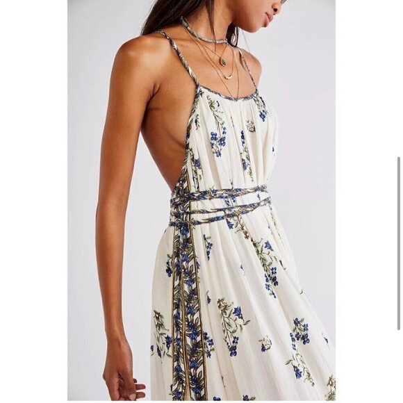 NWT Free People Nouveau belted handkerchief Maxi Dress - Picture 4 of 12